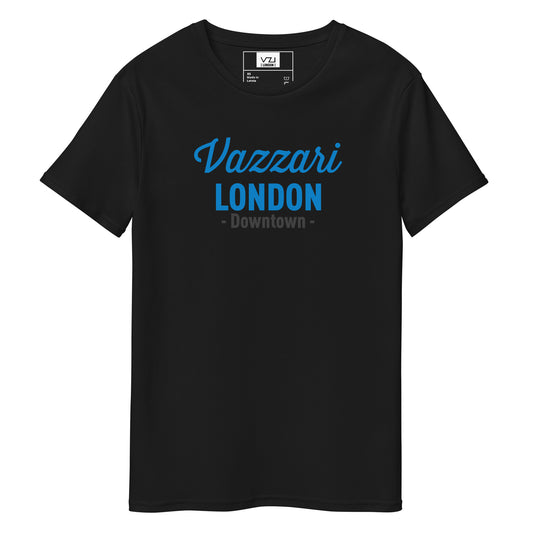 VZI T-SHIRT Downtown LONDON: T-Shirt For Men's - Premium Cotton, Inked Navy Blue
