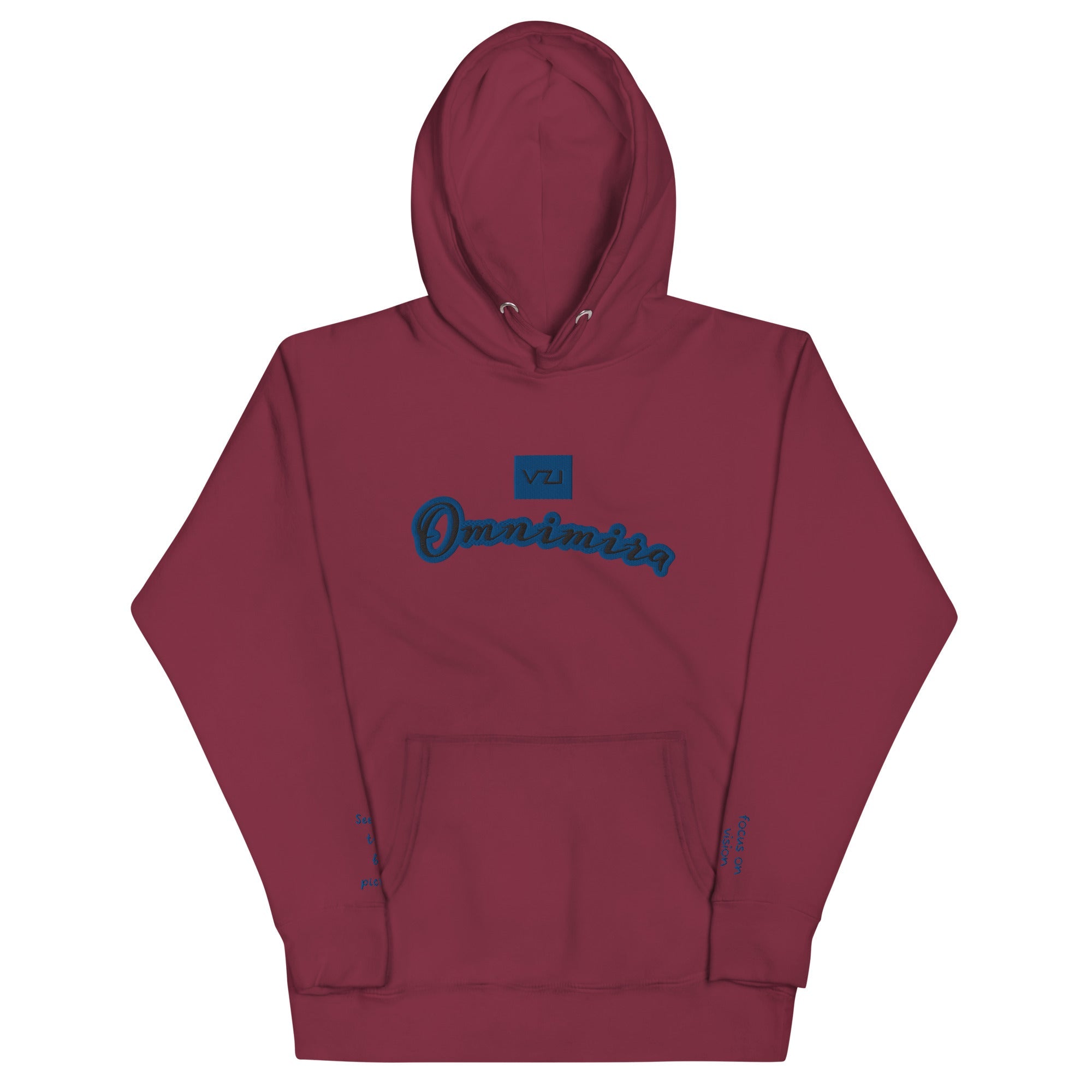 Omnimira: Women's Hoodie - Cotton Heritage: Seeing beyond the obvious - Vazzari Couture