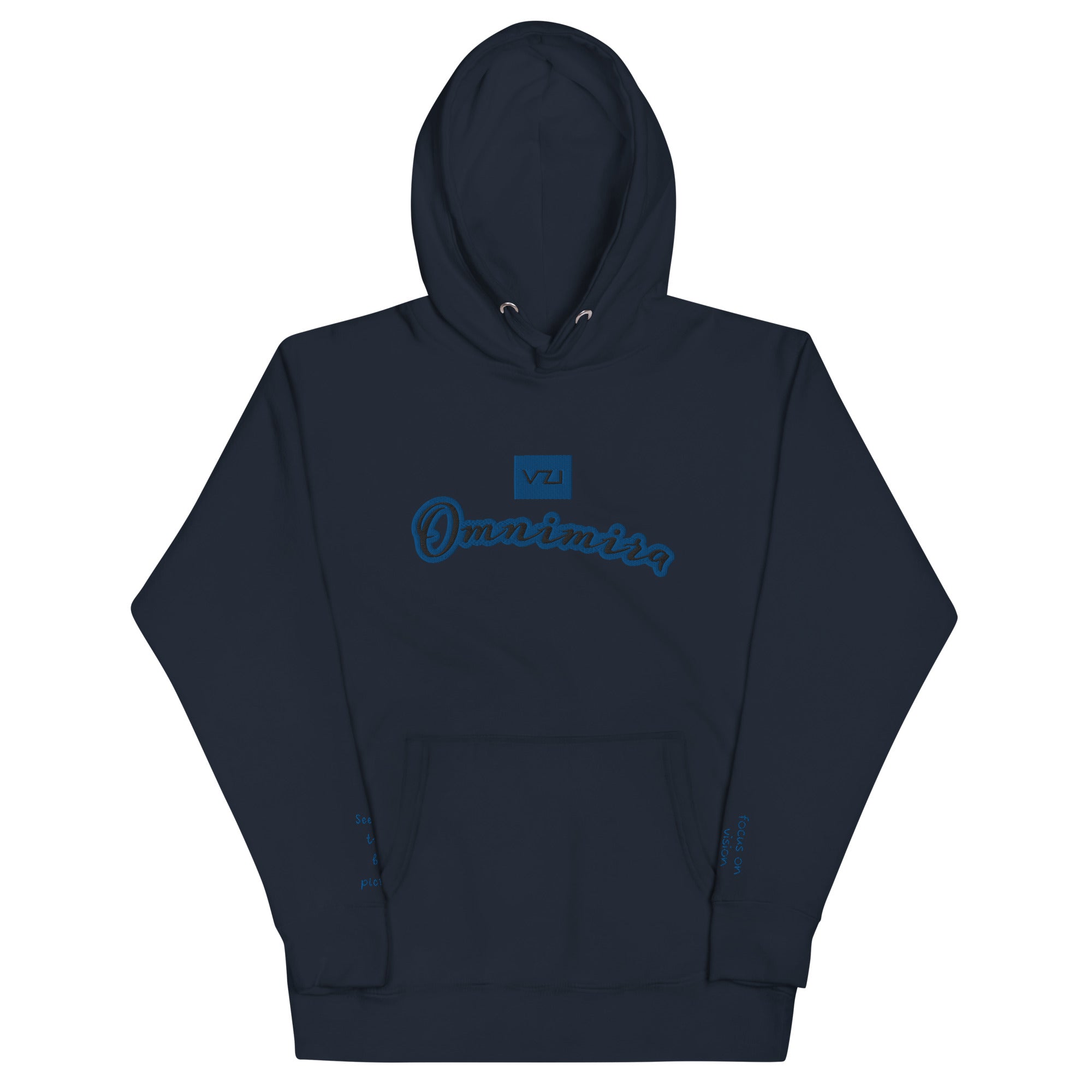 Omnimira: Women's Hoodie - Cotton Heritage: Seeing beyond the obvious - Vazzari Couture