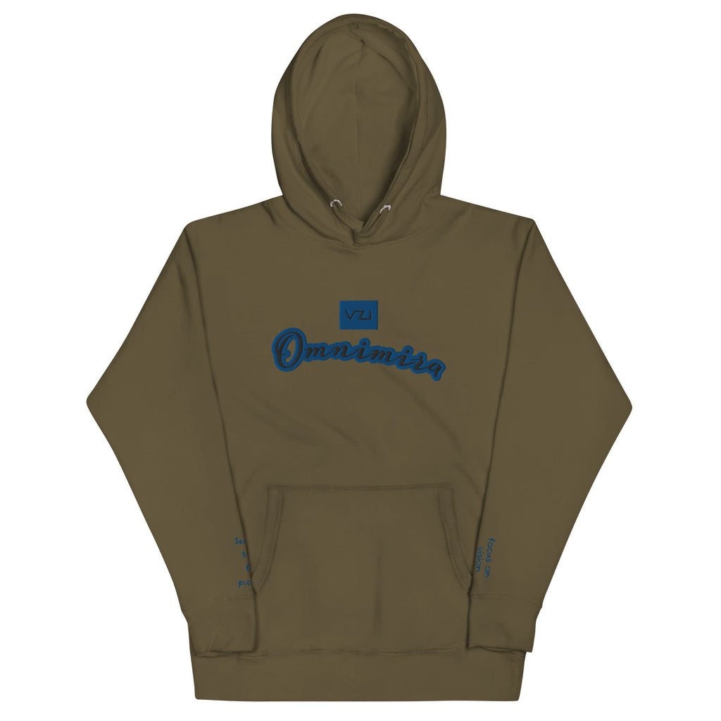 Omnimira: Women's Hoodie - Cotton Heritage: Seeing beyond the obvious - Vazzari Couture