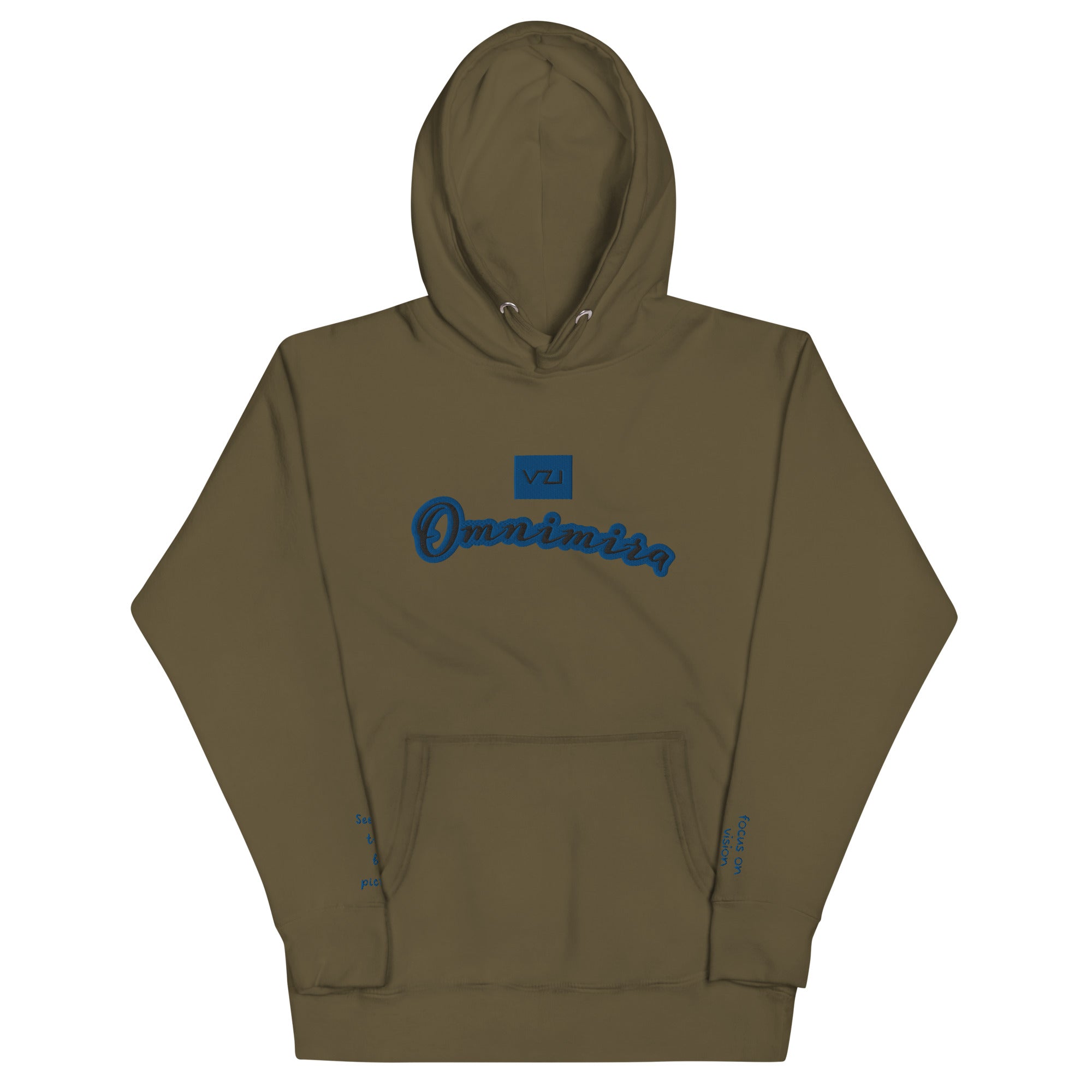 Omnimira: Women's Hoodie - Cotton Heritage: Seeing beyond the obvious - Vazzari Couture