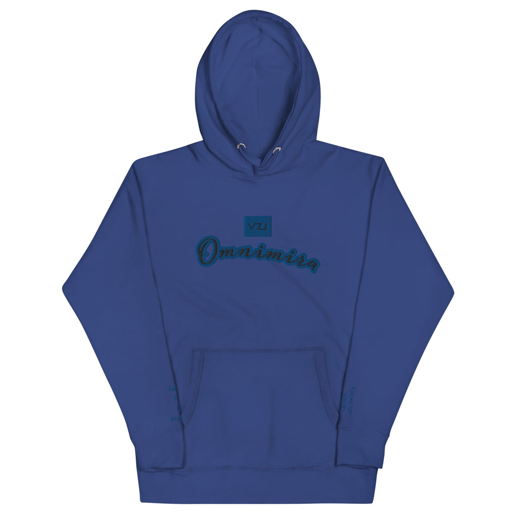 Omnimira: Women's Hoodie - Cotton Heritage: Seeing beyond the obvious - Vazzari Couture