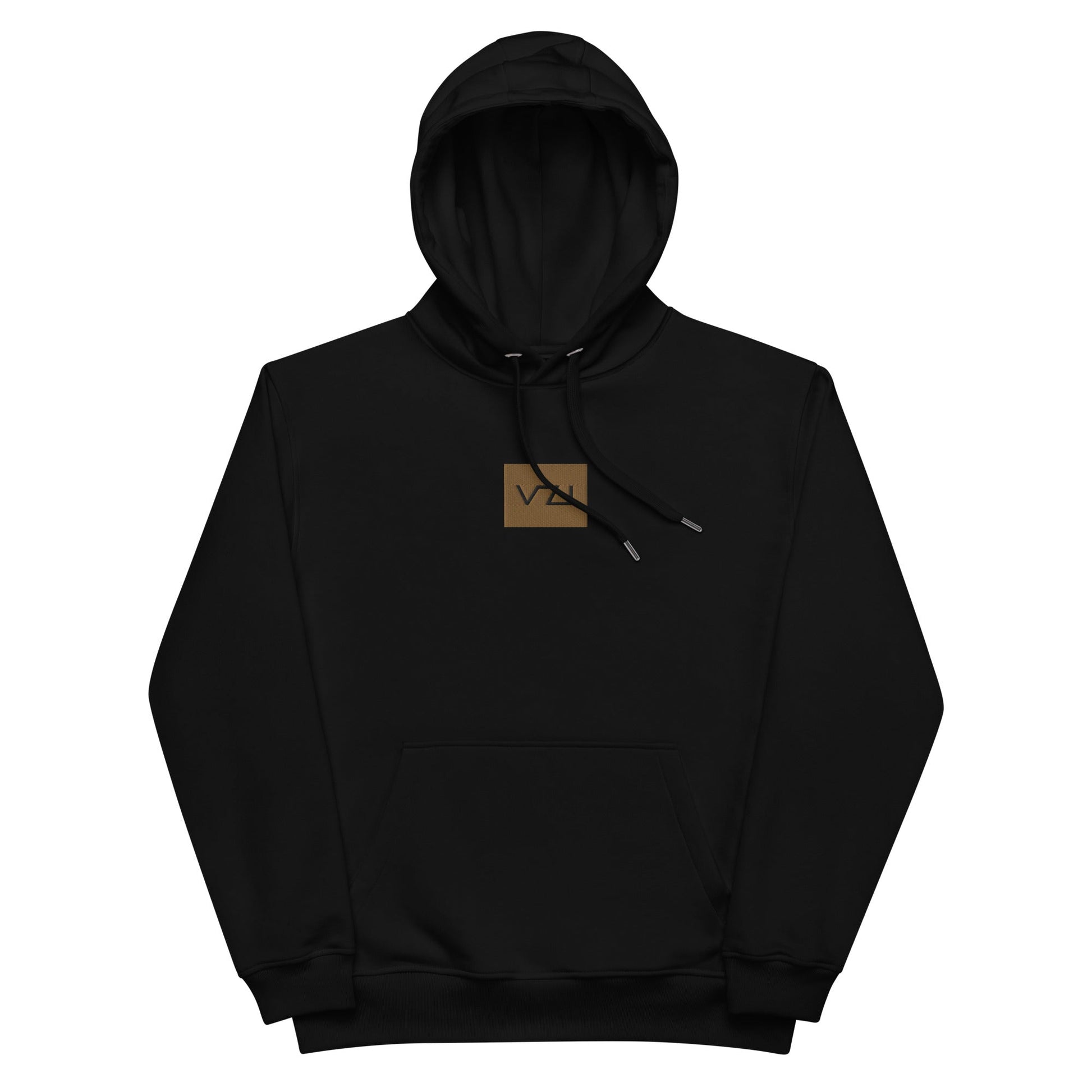Premium Eco Hoodie: Unisex Hoodie - Organic, Comfortable, Old Gold Thread - Vazzari Couture
