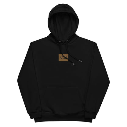 Premium Eco Hoodie: Unisex Hoodie - Organic, Comfortable, Old Gold Thread - Vazzari Couture