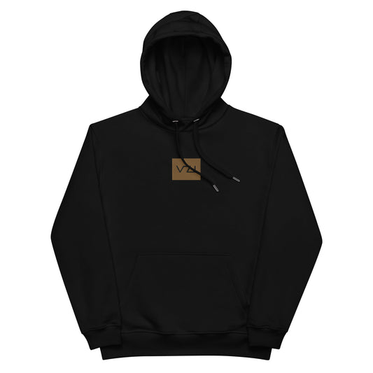 Premium Eco Hoodie: Unisex Hoodie - Organic, Comfortable, Old Gold Thread - Vazzari Couture