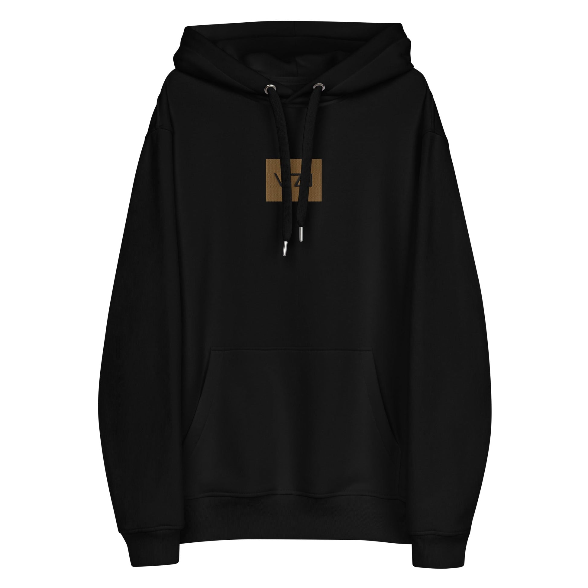Premium Eco Hoodie: Unisex Hoodie - Organic, Comfortable, Old Gold Thread - Vazzari Couture