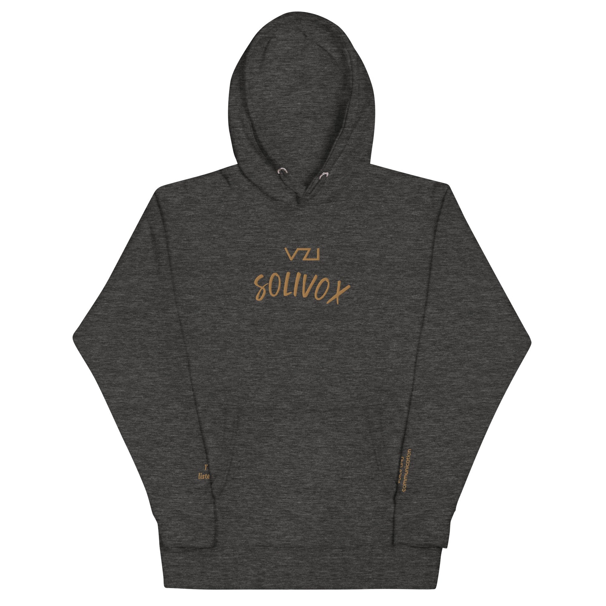 Solivox : Unisex Hoodie - Cotton Heritage: focus on voice and communication - Vazzari Couture