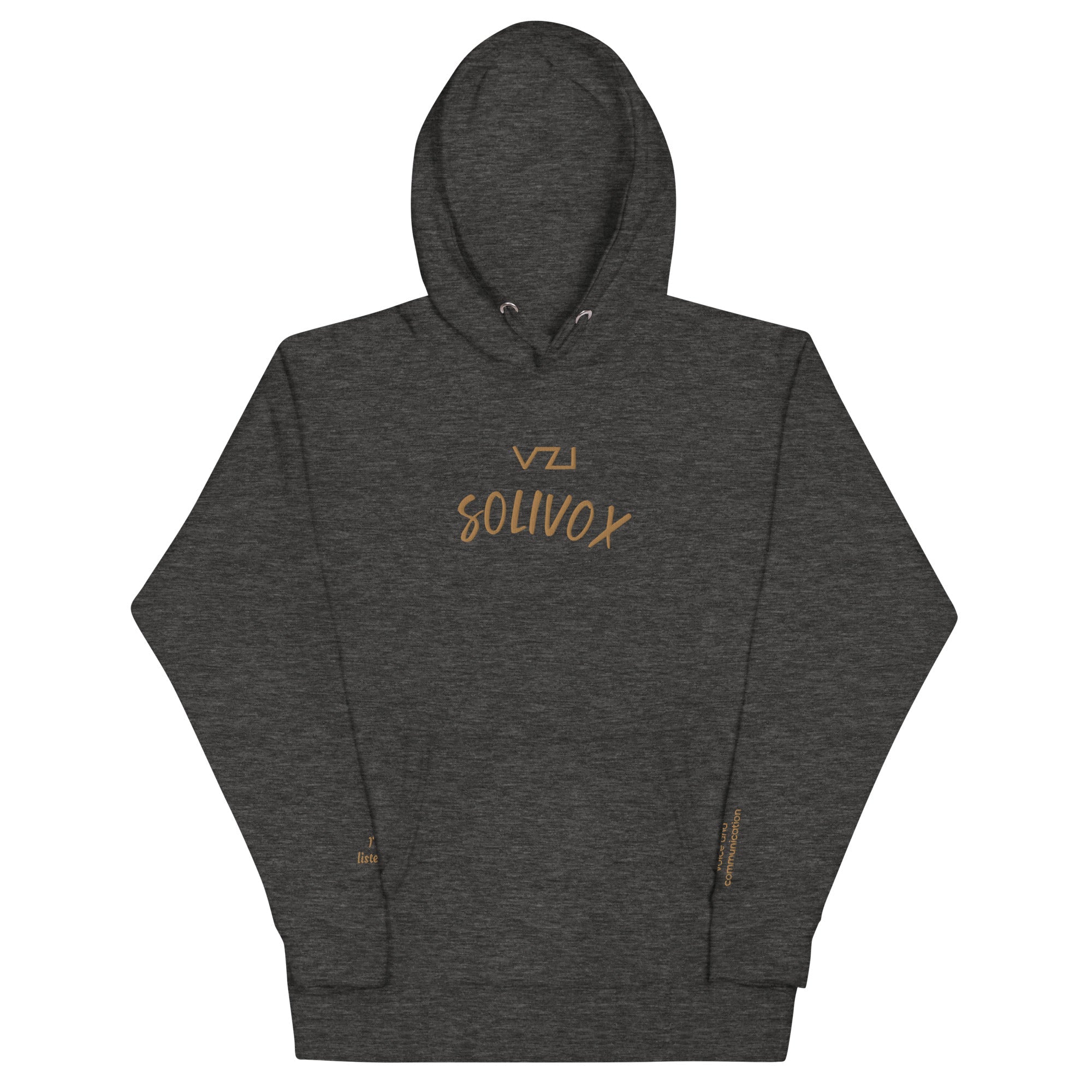 Solivox : Unisex Hoodie - Cotton Heritage: focus on voice and communication - Vazzari Couture