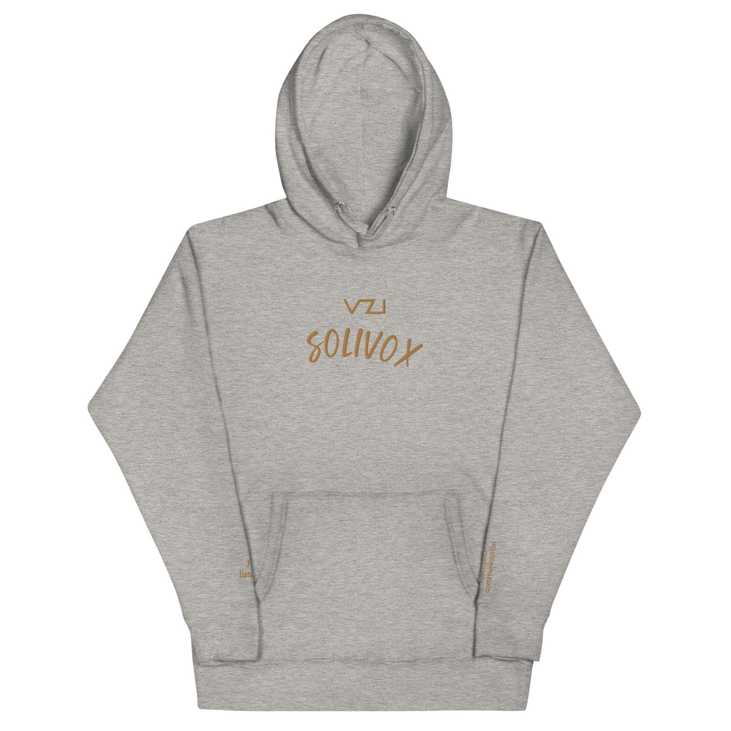 Solivox : Unisex Hoodie - Cotton Heritage: focus on voice and communication - Vazzari Couture