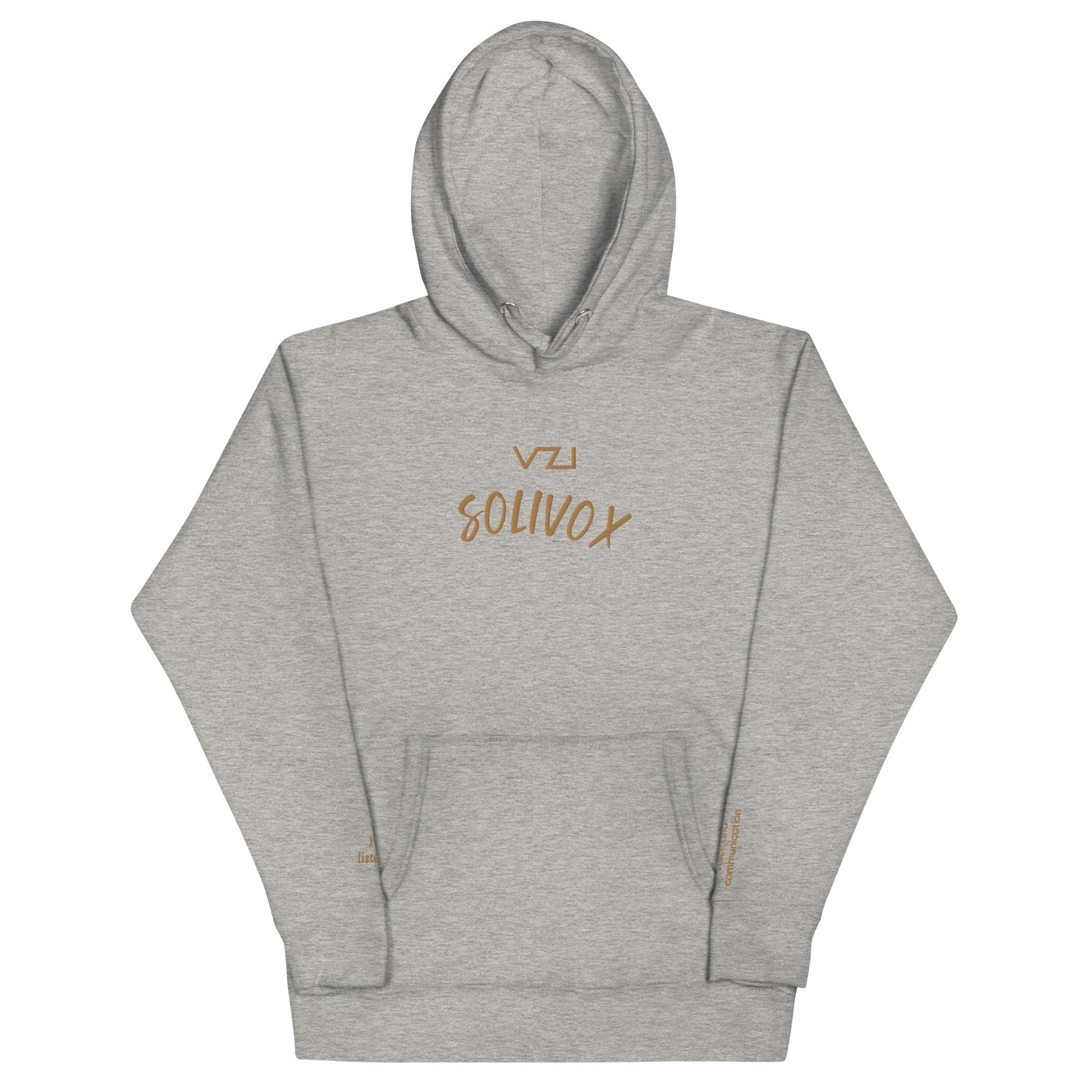 Solivox : Unisex Hoodie - Cotton Heritage: focus on voice and communication - Vazzari Couture