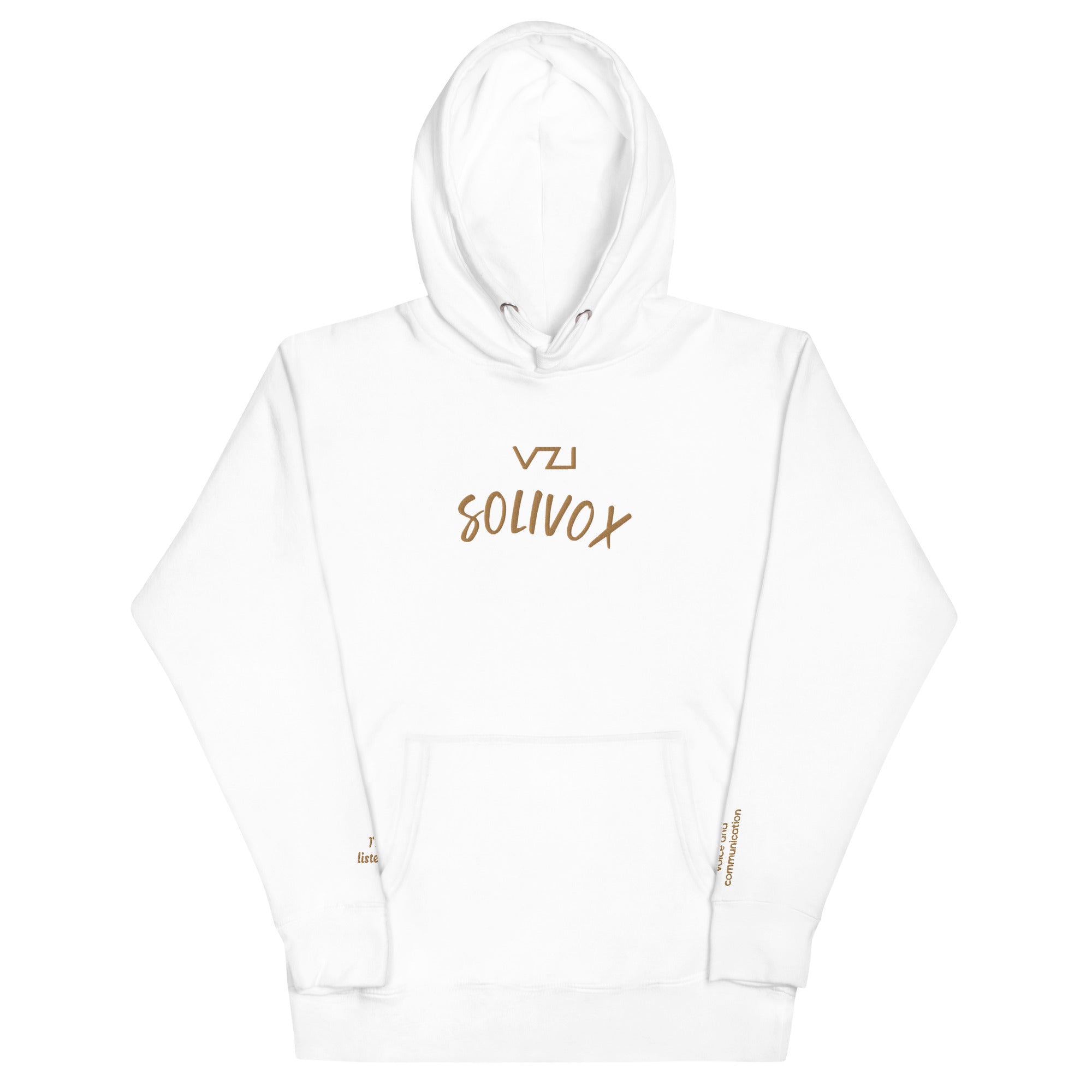 Solivox : Unisex Hoodie - Cotton Heritage: focus on voice and communication - Vazzari Couture
