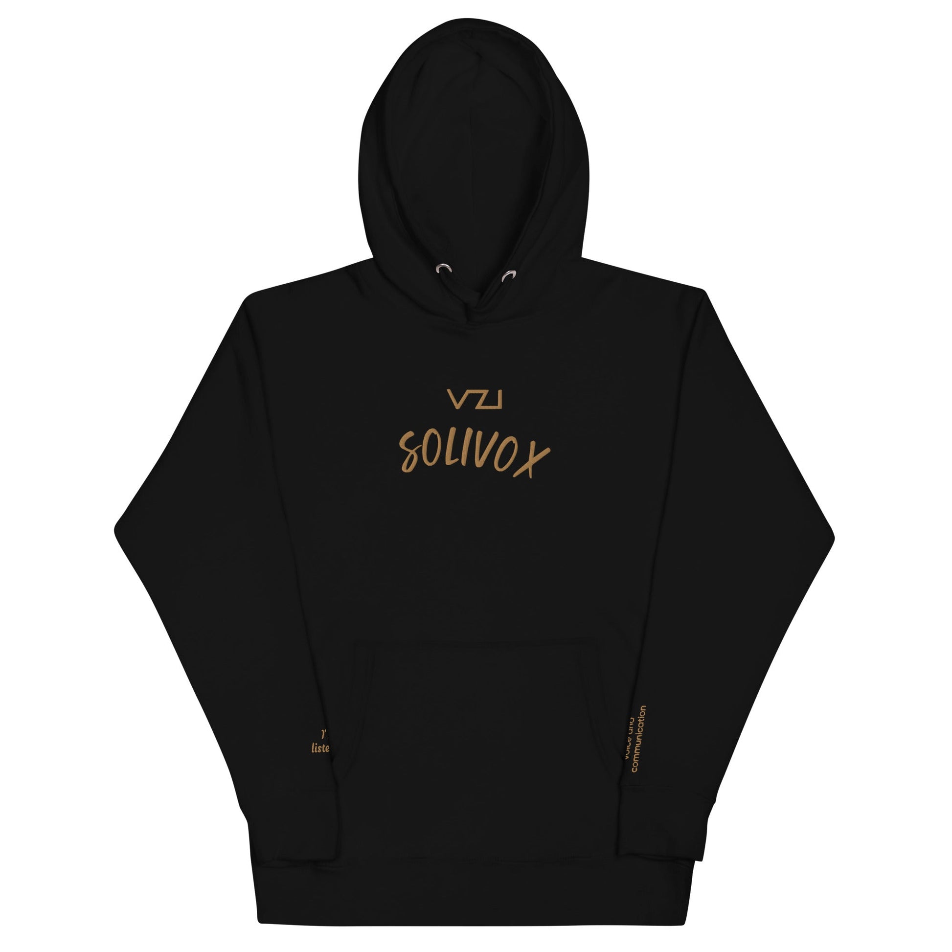 Solivox : Unisex Hoodie - Cotton Heritage: focus on voice and communication - Vazzari Couture