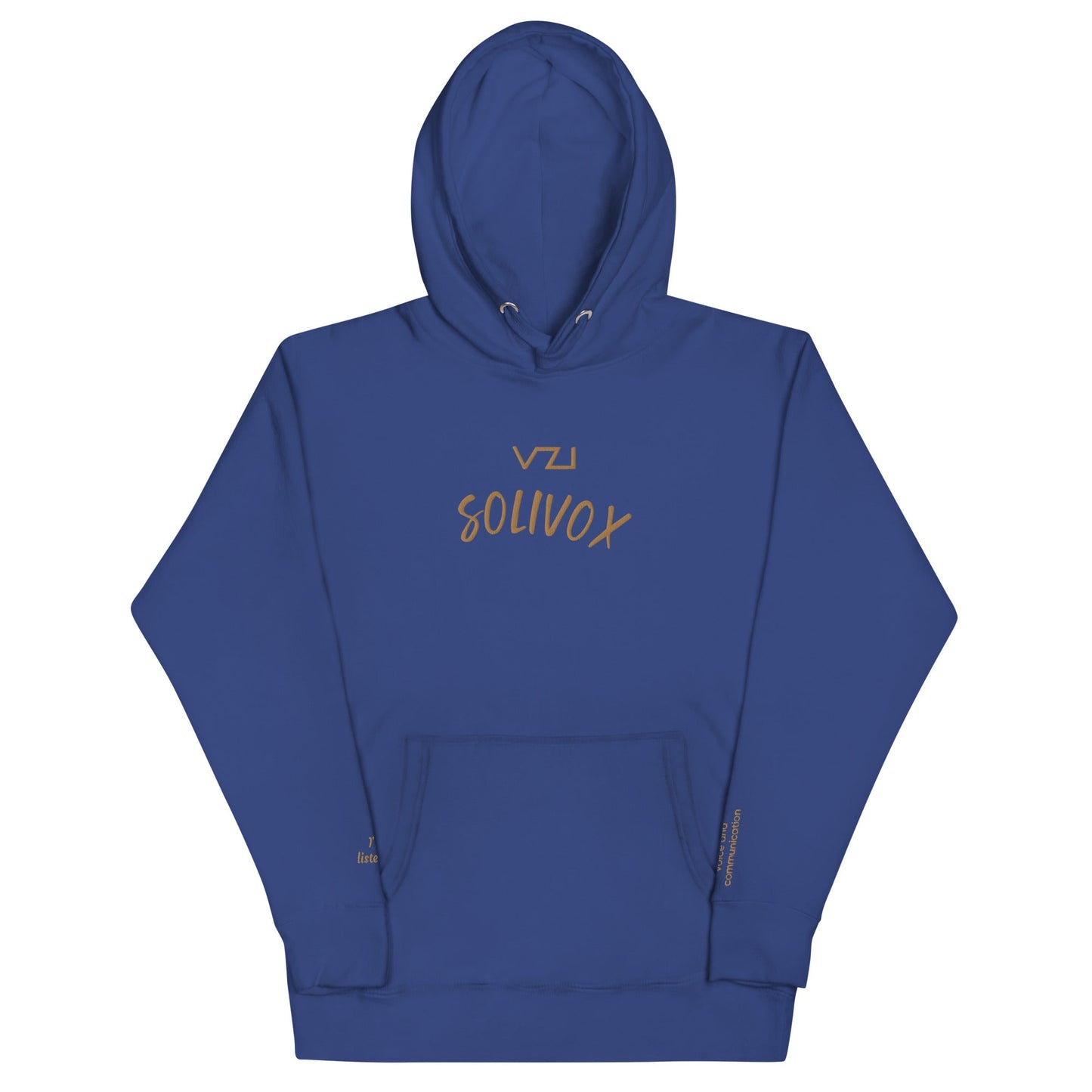 Solivox : Unisex Hoodie - Cotton Heritage: focus on voice and communication - Vazzari Couture