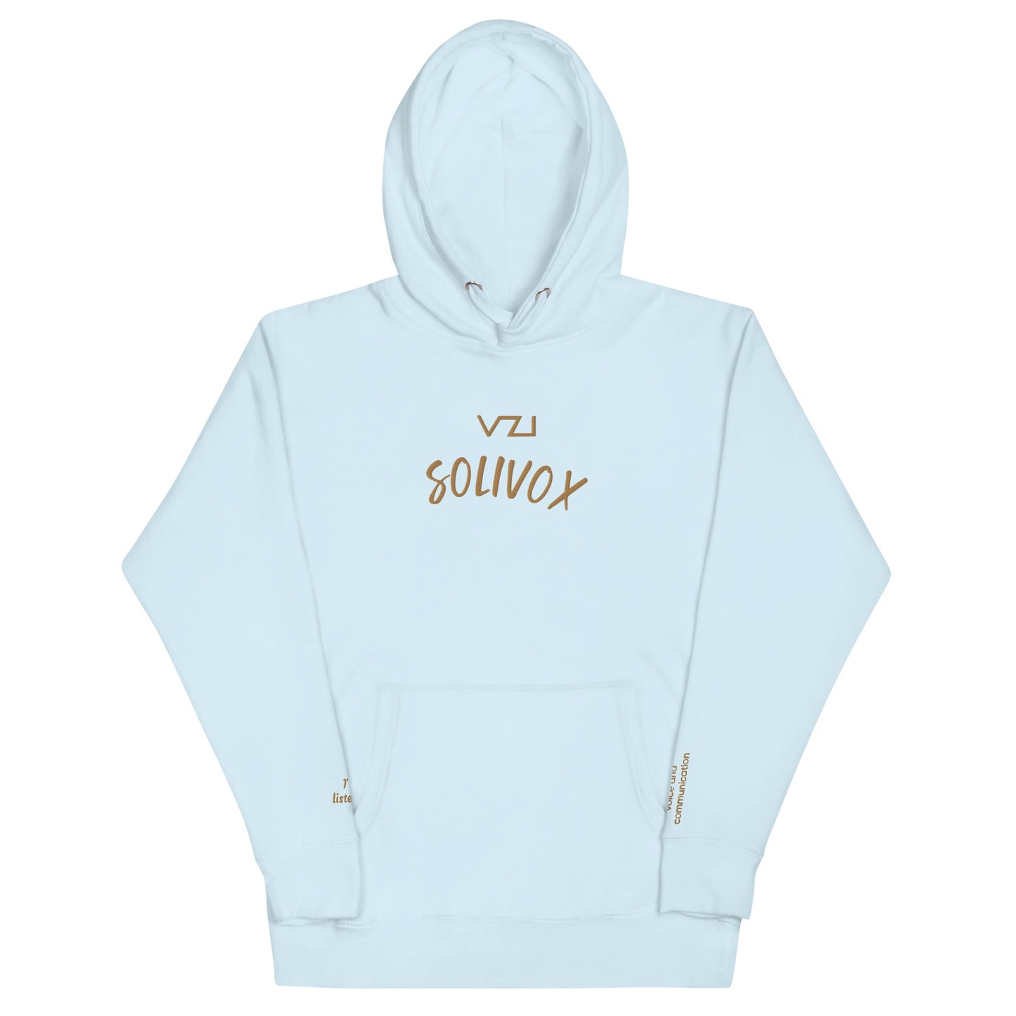Solivox : Unisex Hoodie - Cotton Heritage: focus on voice and communication - Vazzari Couture