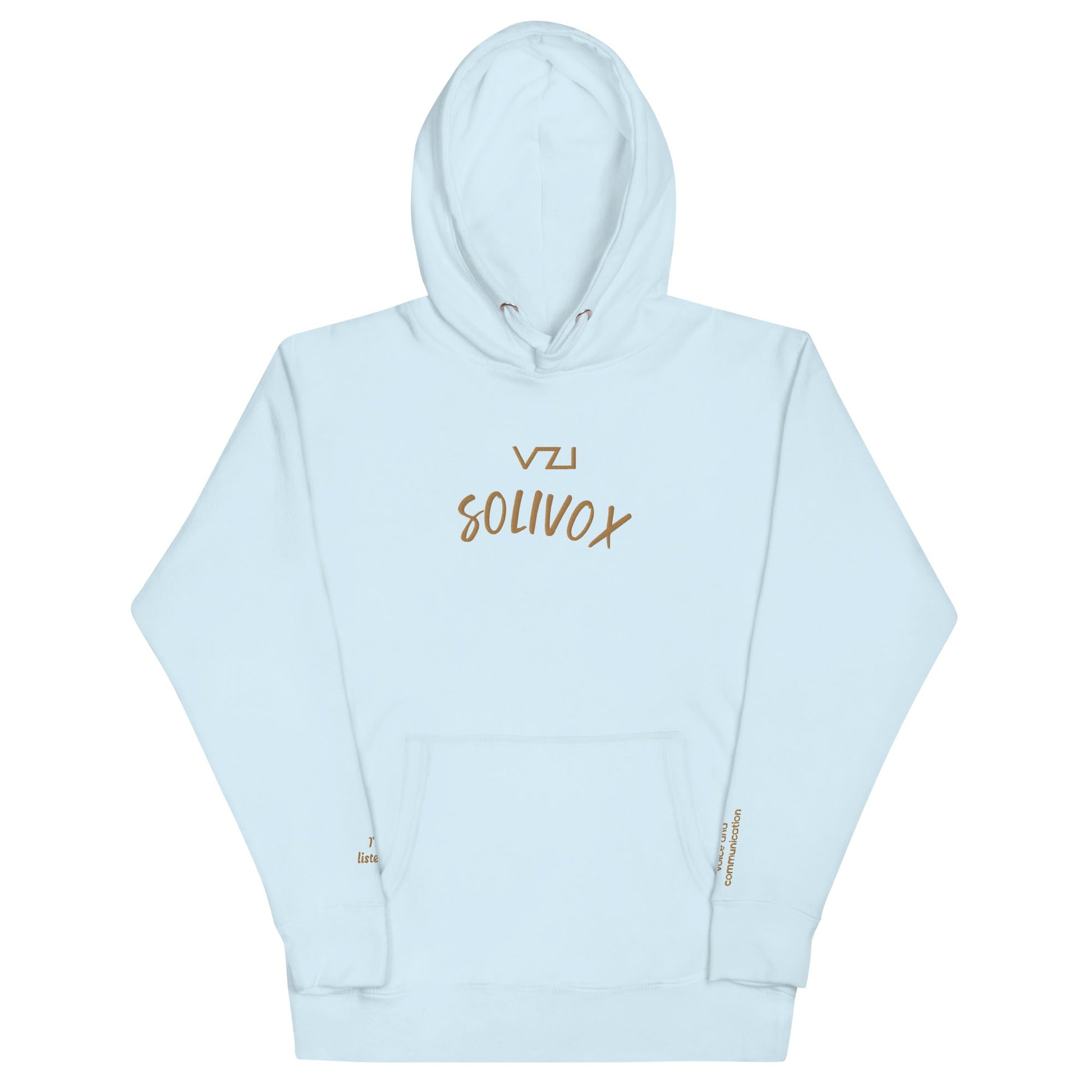 Solivox : Unisex Hoodie - Cotton Heritage: focus on voice and communication - Vazzari Couture