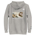 Find guidance and support with Vazzari Couture's Azurael Men's Hoodie made with 100% cotton face, front pouch pocket, self-fabric patch, flat drawstrings, and 3-panel hood. Focus on spiritual connection with Help of God.