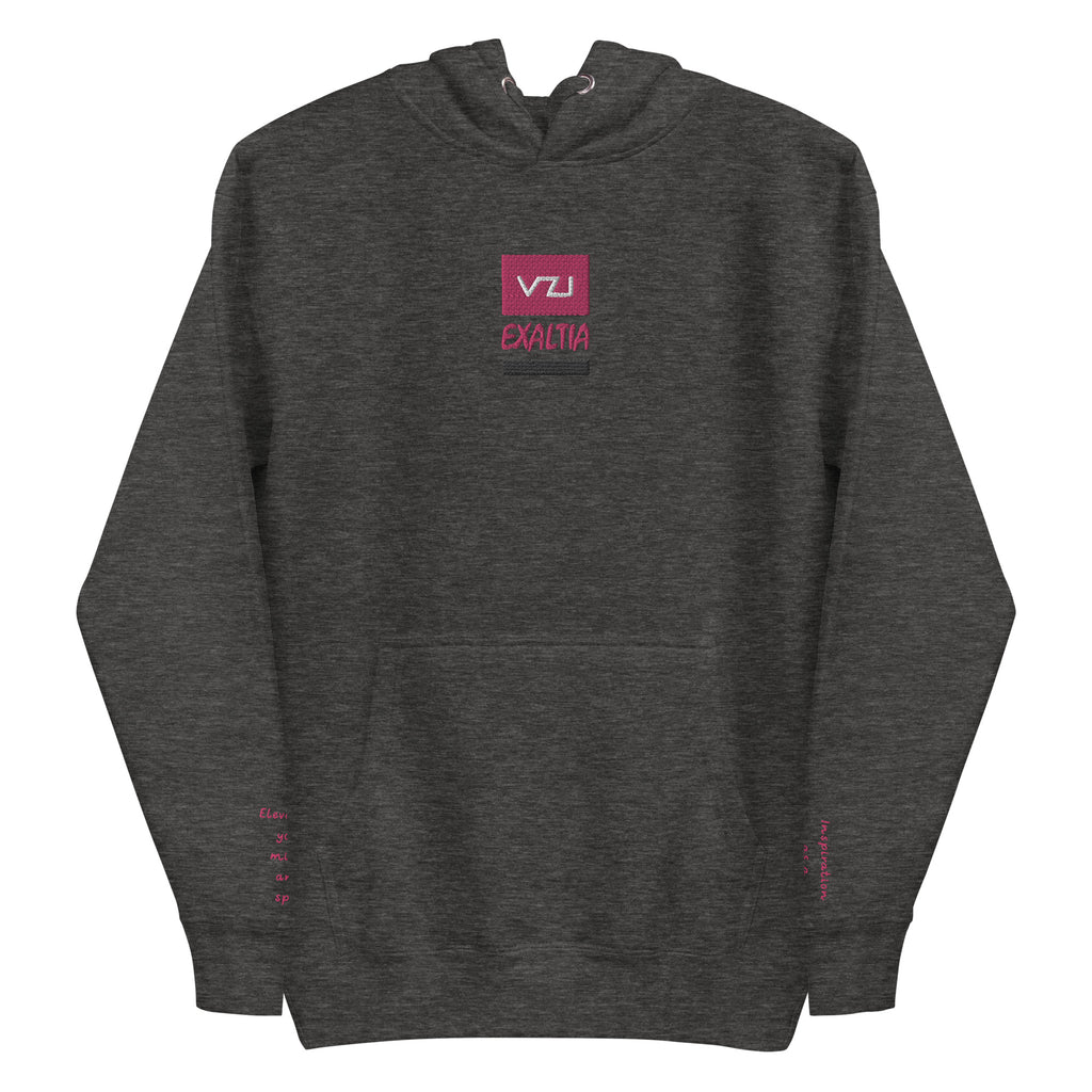 VZI Exaltia Hoodie - Inspiration as driving force writing on left hand