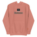Vazzari Jovianova Hoodie – Dusty Rose – front view – clean studio shot