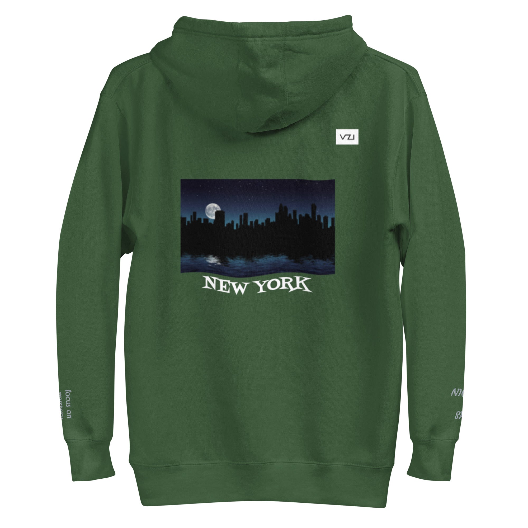 Lunaris: Unisex-Hoodie, klassische Baumwolle: Fokus auf Mysterium und Intuition (Nachthimmel)