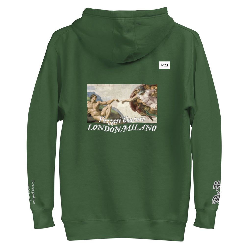 Azurael: Men's Hoodie, Classic Cotton: Focus on guidance, support, and spiritual connection(Help of God)