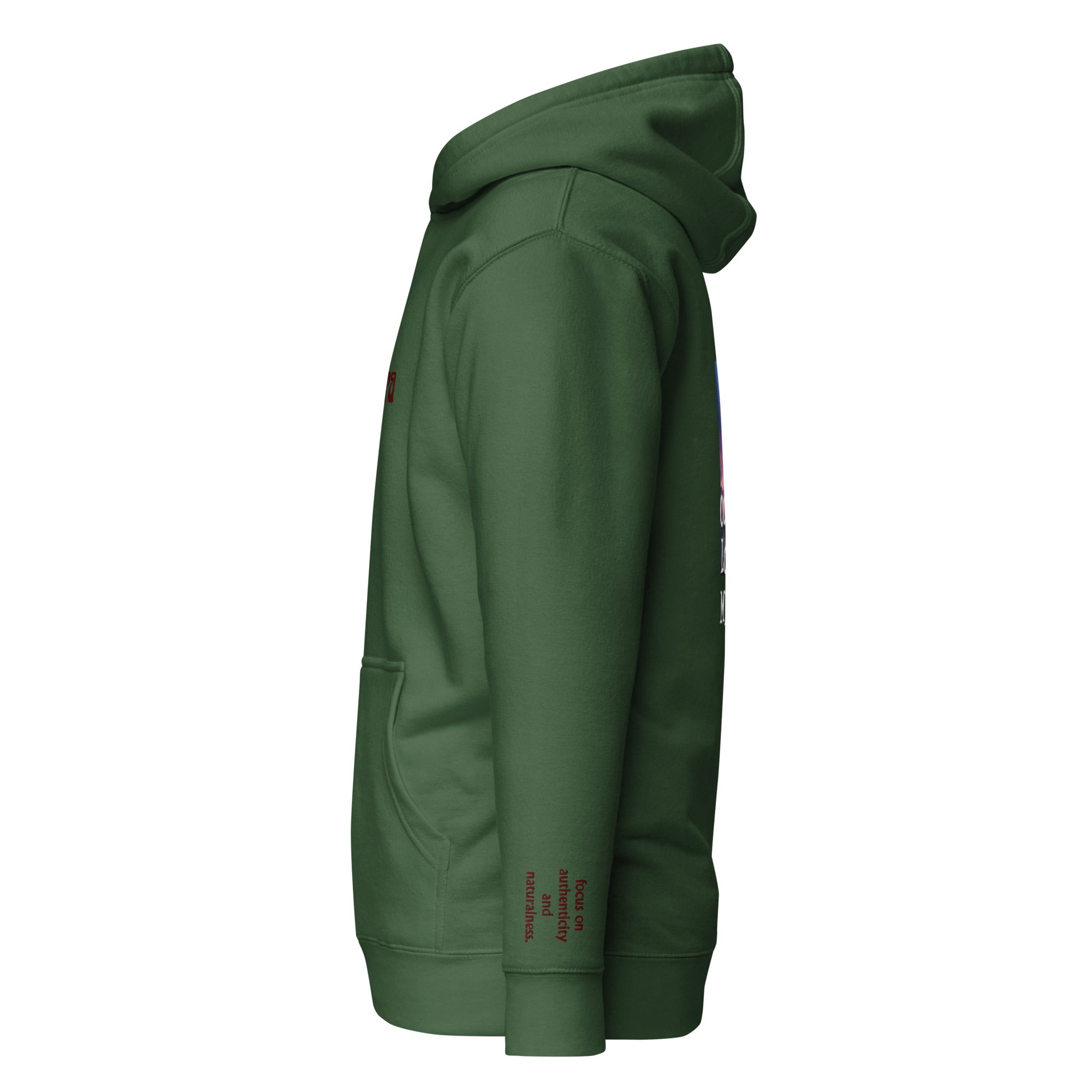 Veriterra: Women's Hoodie, Classic Cotton: Focus on authenticity and naturalness(Truth Seeking) - Vazzari Couture