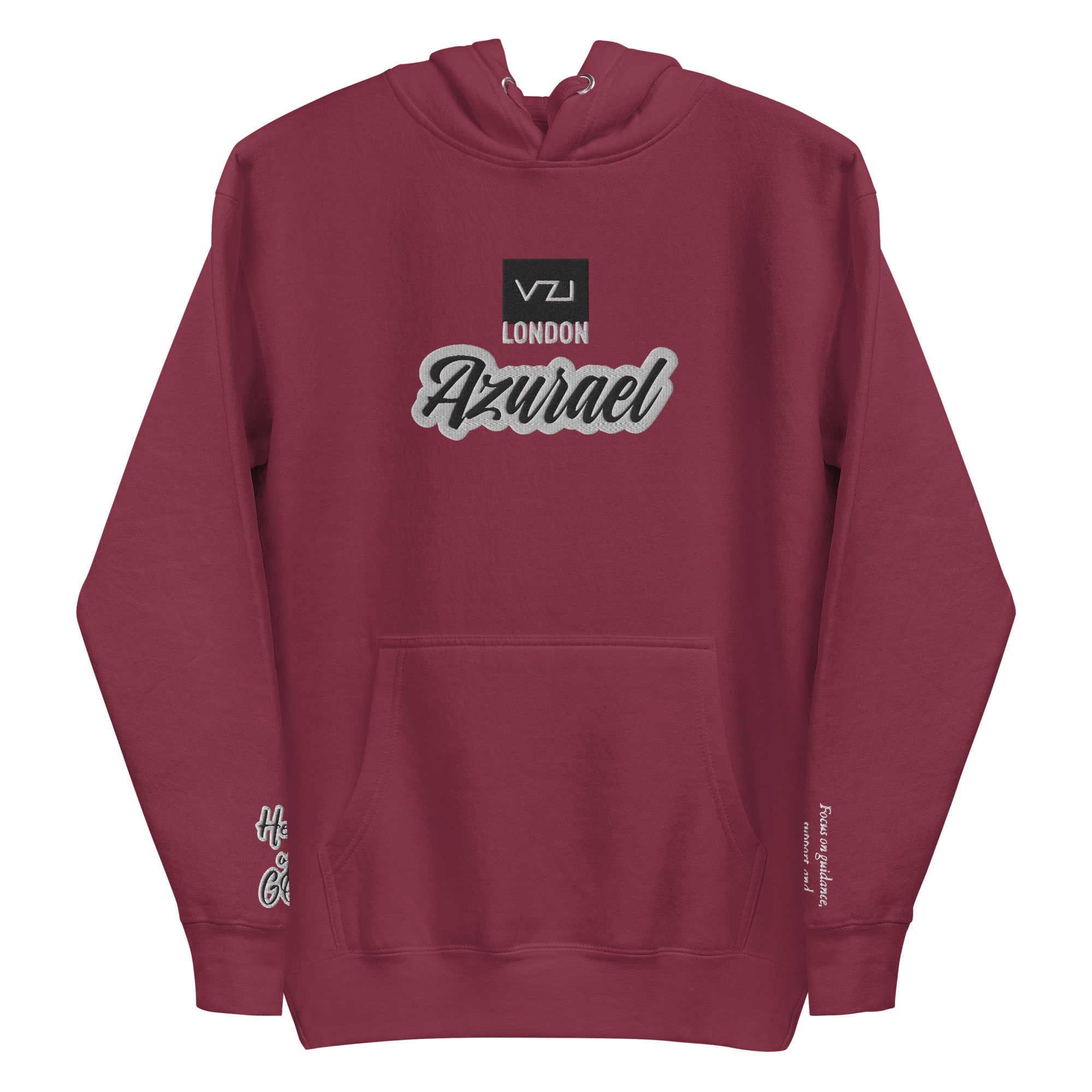 Azurael: Men's Hoodie, Classic Cotton: Focus on guidance, support, and spiritual connection(Help of God)