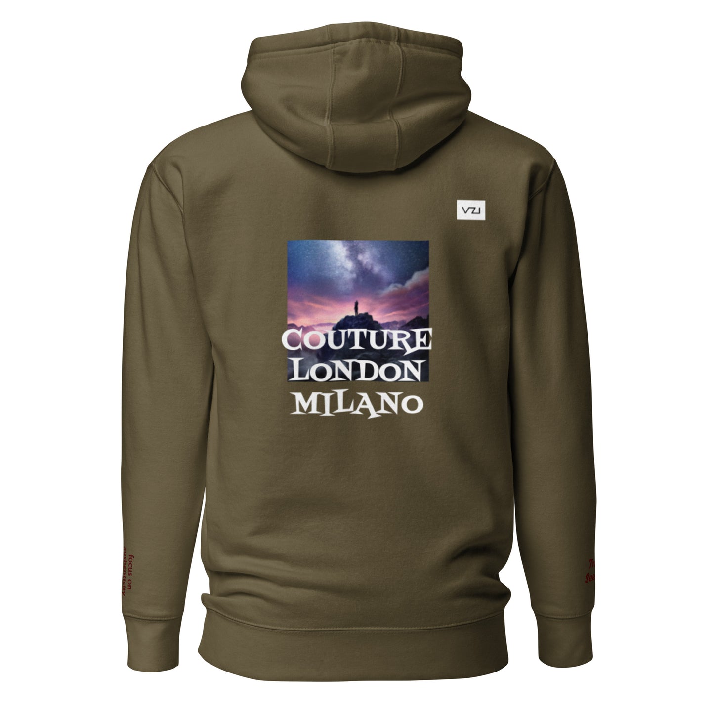 Veriterra: Damen-Hoodie, klassische Baumwolle: Fokus auf Authentizität und Natürlichkeit (Truth Seeking)