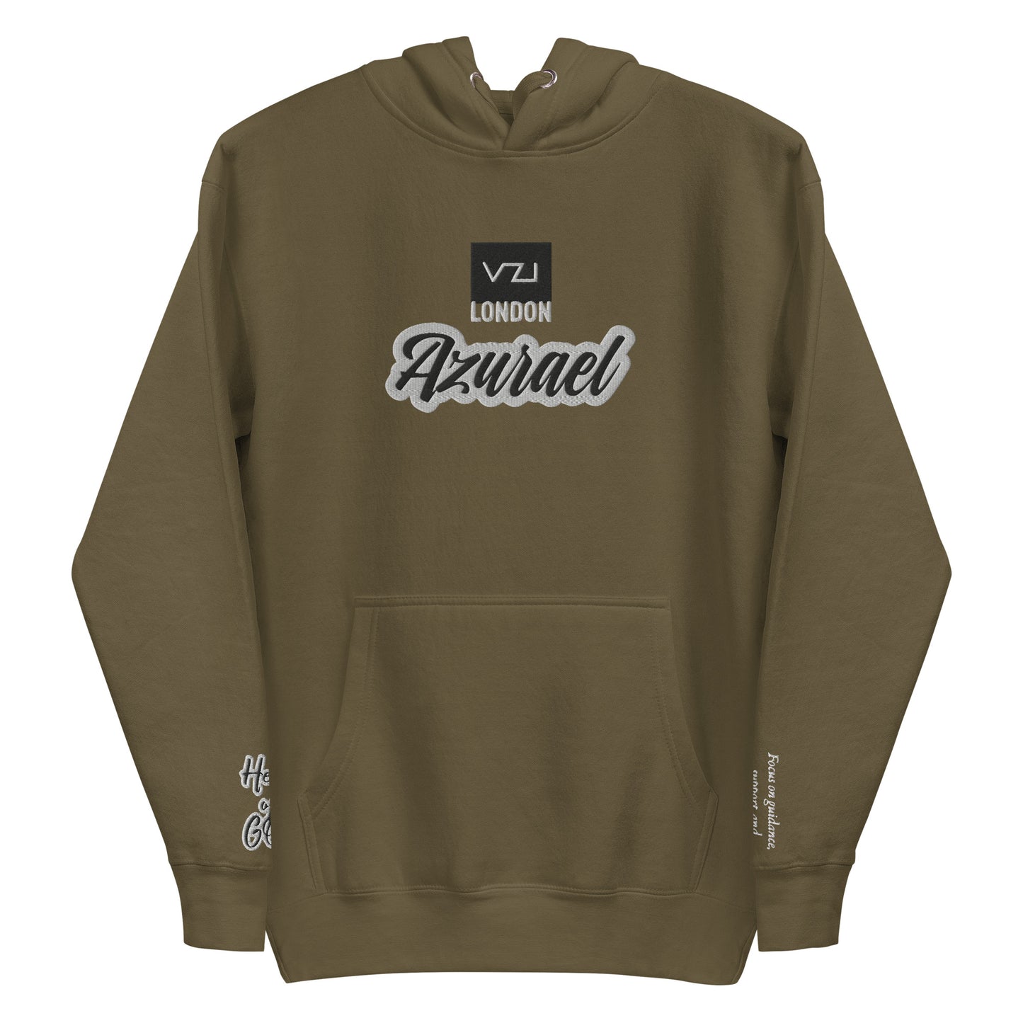 Azurael: Men's Hoodie, Classic Cotton: Focus on guidance, support, and spiritual connection(Help of God)