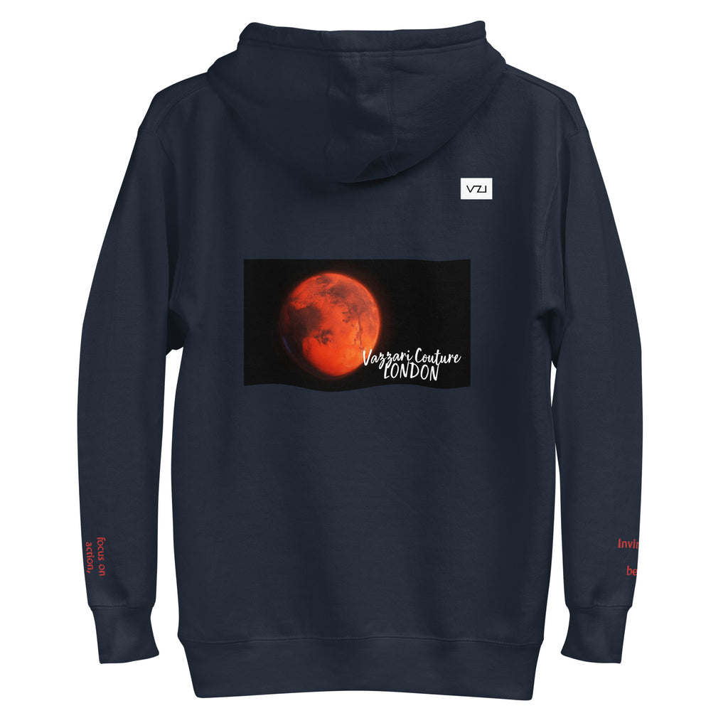 Marsiva: Unisex Hoodie, Classic Cotton: Focus on action, strength, and power( Invincible being)