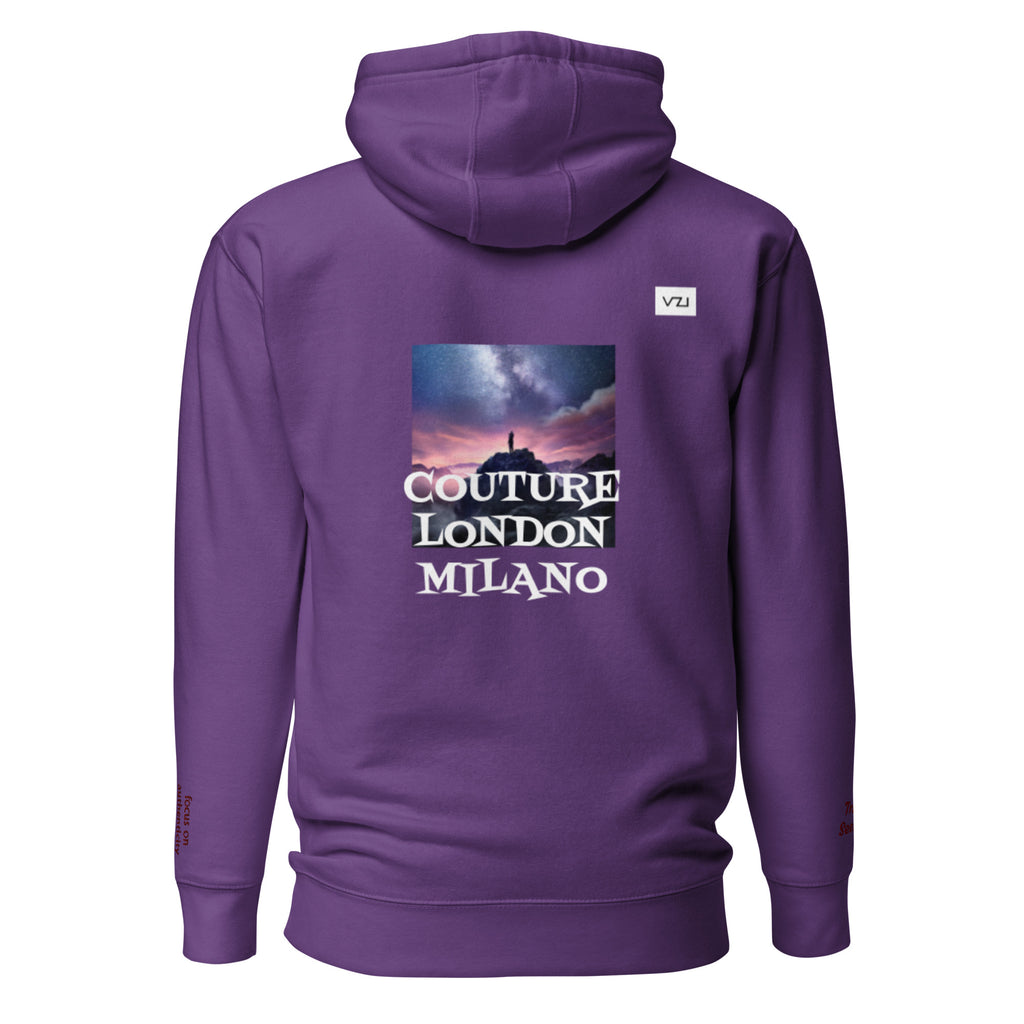 Veriterra: Women's Hoodie, Classic Cotton: Focus on authenticity and naturalness(Truth Seeking) - Vazzari Couture