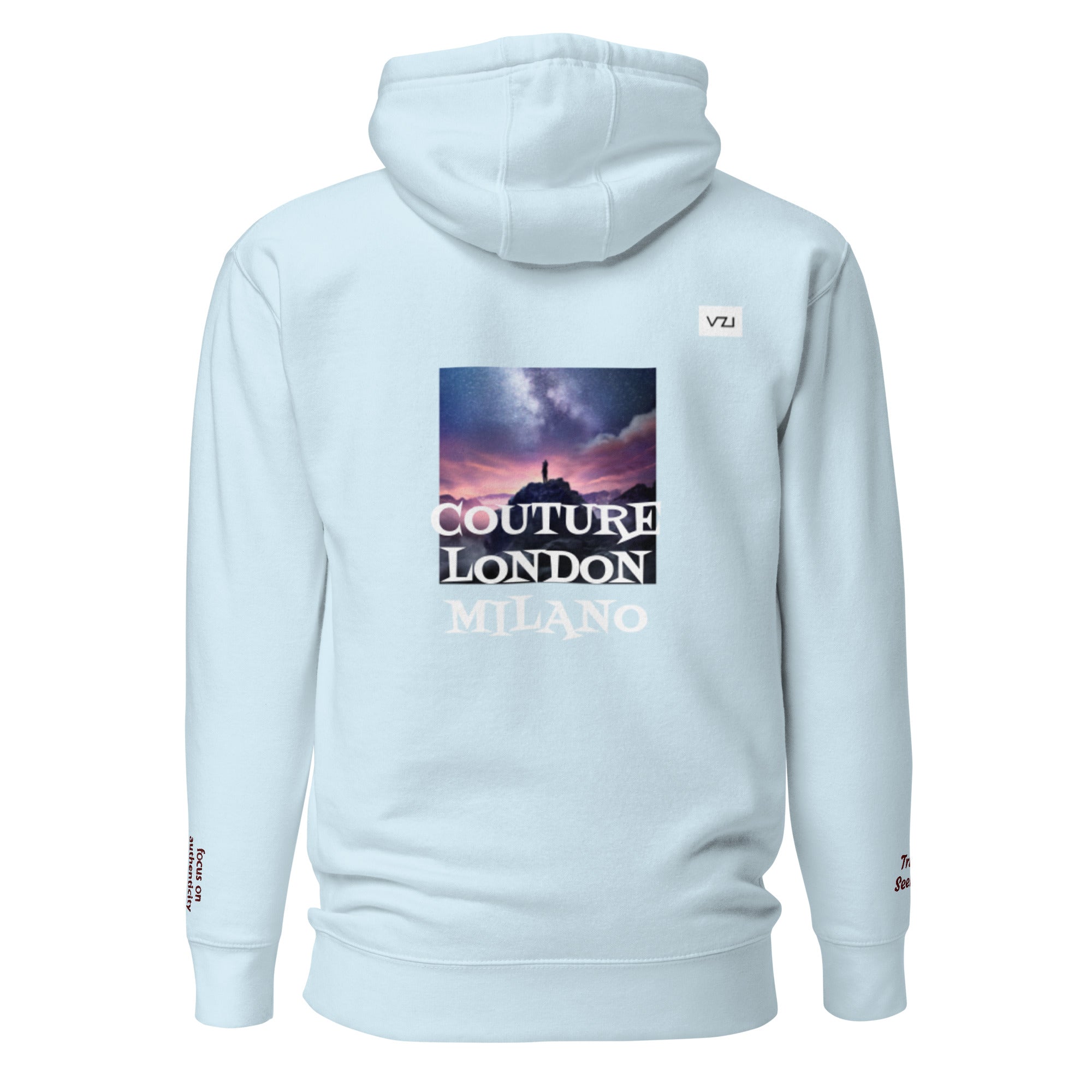 Veriterra: Women's Hoodie, Classic Cotton: Focus on authenticity and naturalness(Truth Seeking) - Vazzari Couture