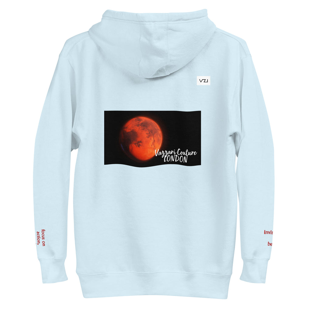BACK SKY BLUE HOODIE VZI Marsiva Unisex Hoodie - Classic Cotton for Action, Strength, and Power