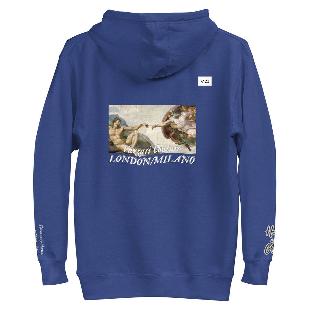 Azurael: Men's Hoodie, Classic Cotton: Focus on guidance, support, and spiritual connection(Help of God)
