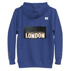BACK BLUE HOODIE VZI Opulencea: Unisex, Classic Cotton: Focus on extravagance, luxury, and indulgence(Posh Grandeur)