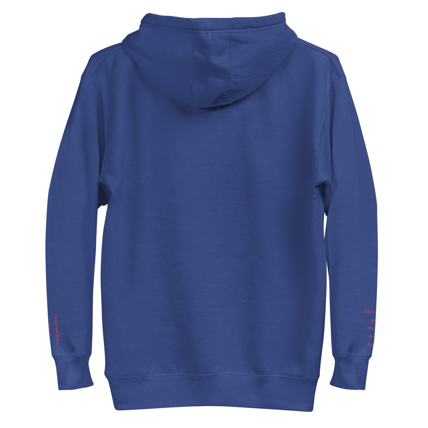 VZI Exaltia Hoodie - Inspiration as driving force writing on left hand