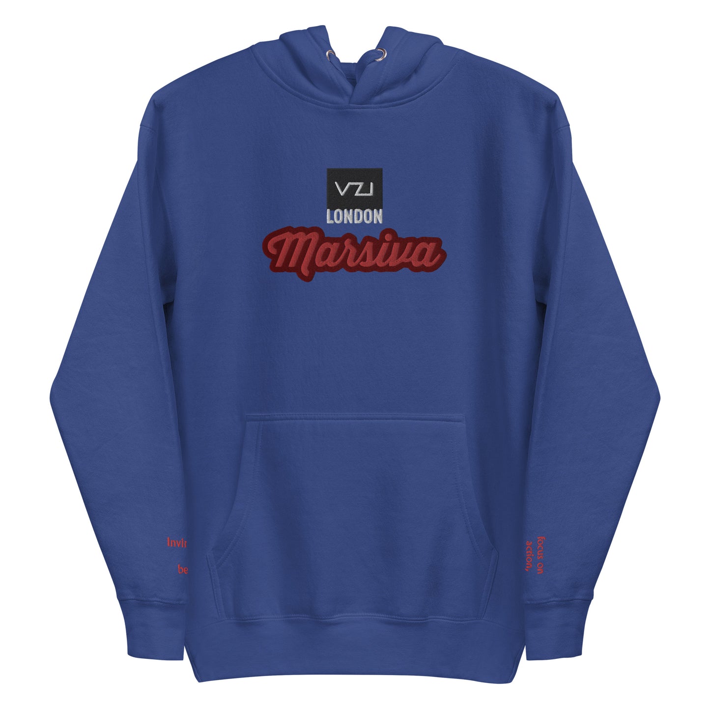 VZI Marsiva Unisex Hoodie - Classic Cotton for Action, Strength, and Power