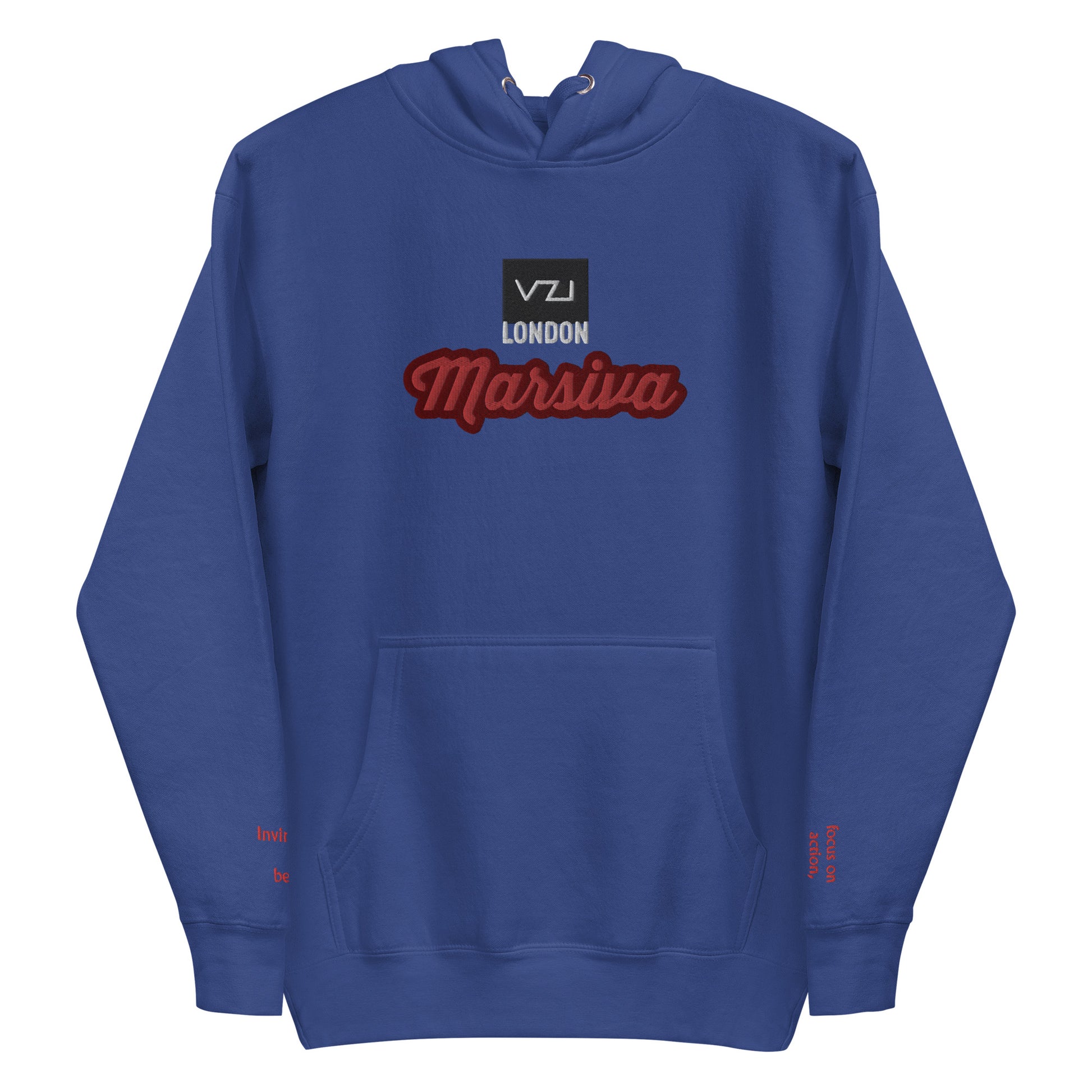 VZI Marsiva Unisex Hoodie - Classic Cotton for Action, Strength, and Power