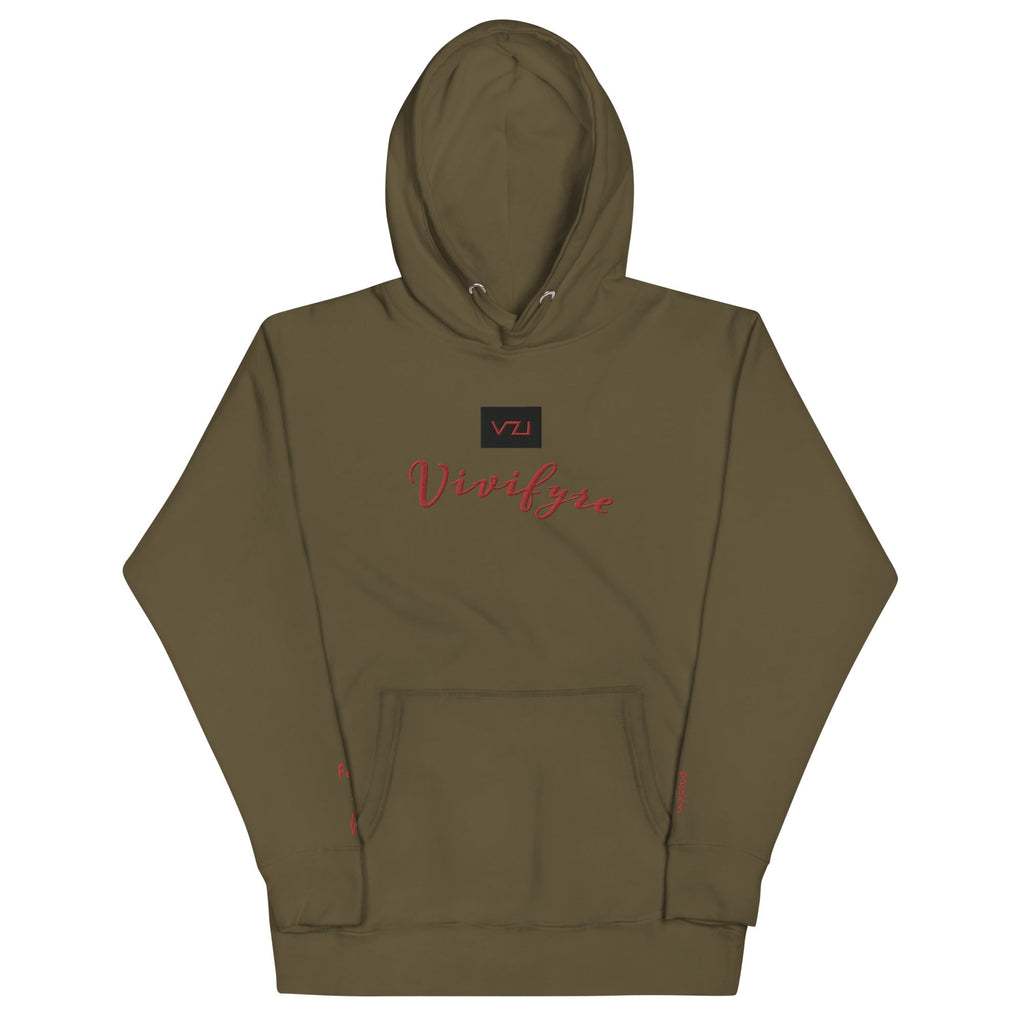 Vivifyre: Women's Hoodie - Cotton Heritage: Full Of Fire - Vazzari Couture