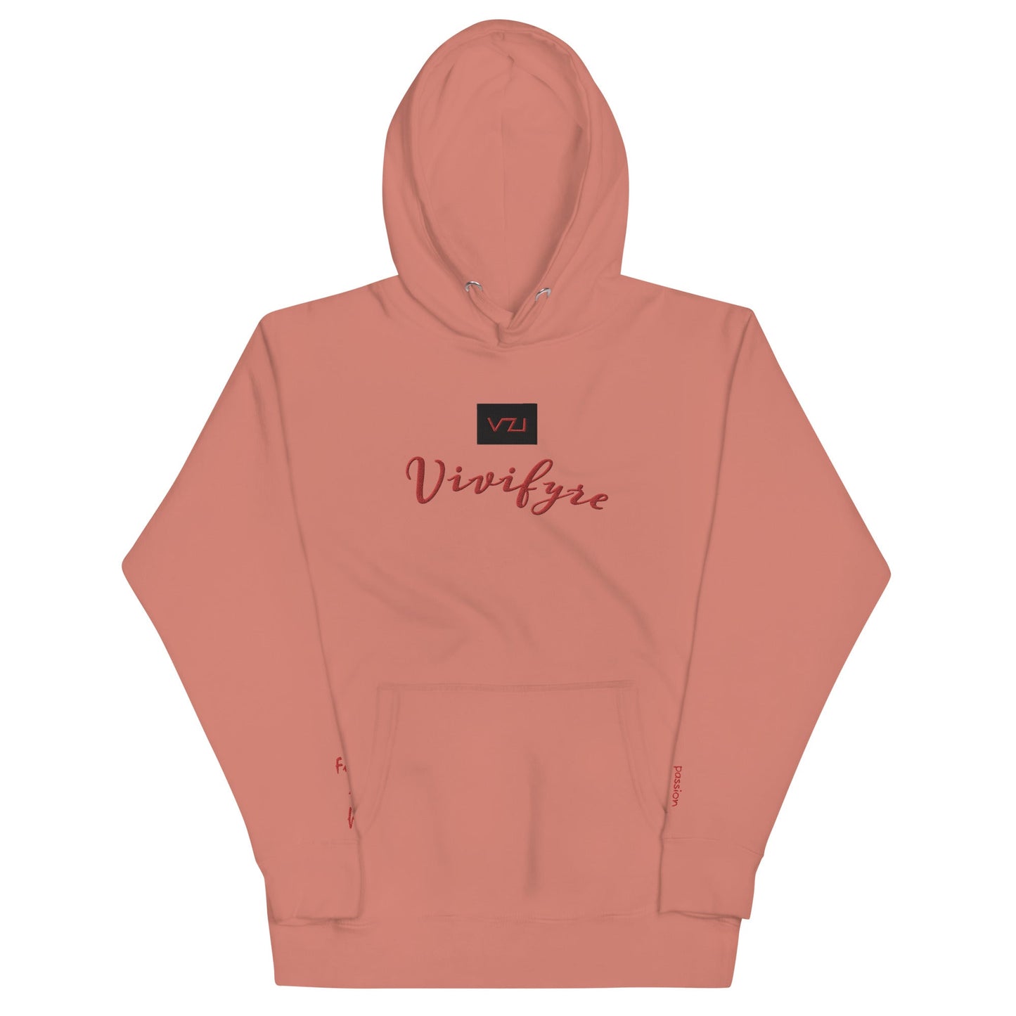 Vivifyre: Women's Hoodie - Cotton Heritage: Full Of Fire - Vazzari Couture