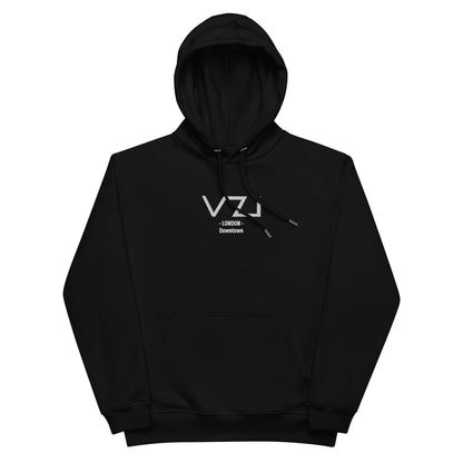 VZI London - Premium Organic: Men's Hoodie - Comfortable Downtown - Vazzari Couture